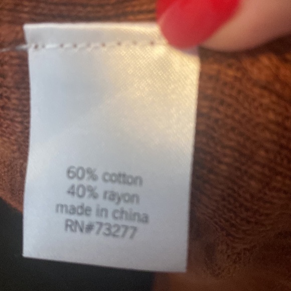 Sonoma Women’s Cardigan Sweater burnt Orange Rust sz XL NWOT - Picture 5 of 7